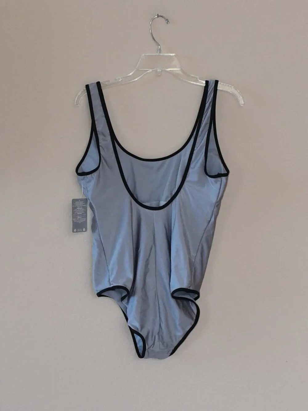 Disney Bathing Suit Women's XL One Piece Gray Metallic Mickey Mouse Monochrome - Picture 4 of 5